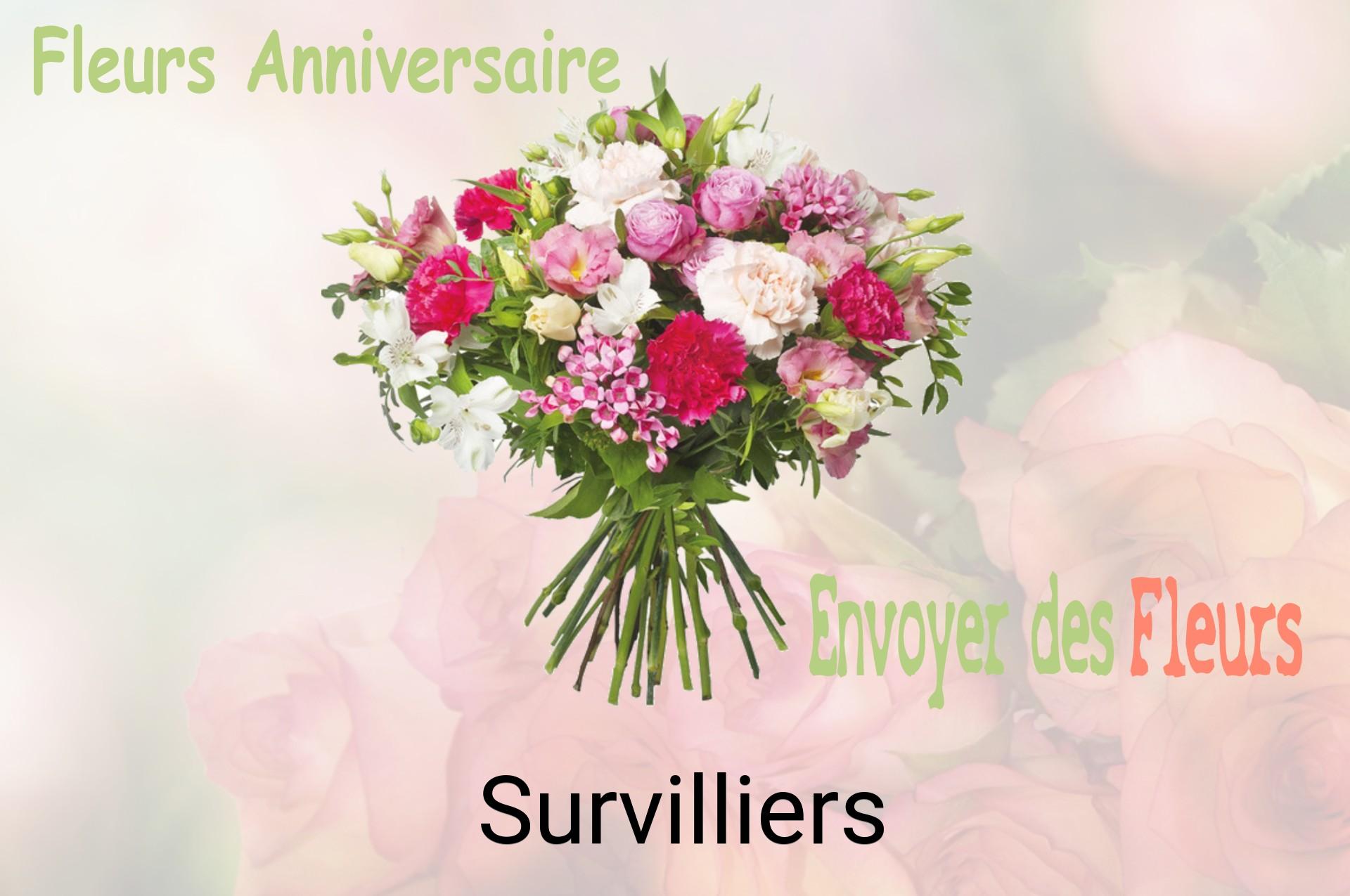 Bouquet de fleurs d’anniversaire livré à Survilliers