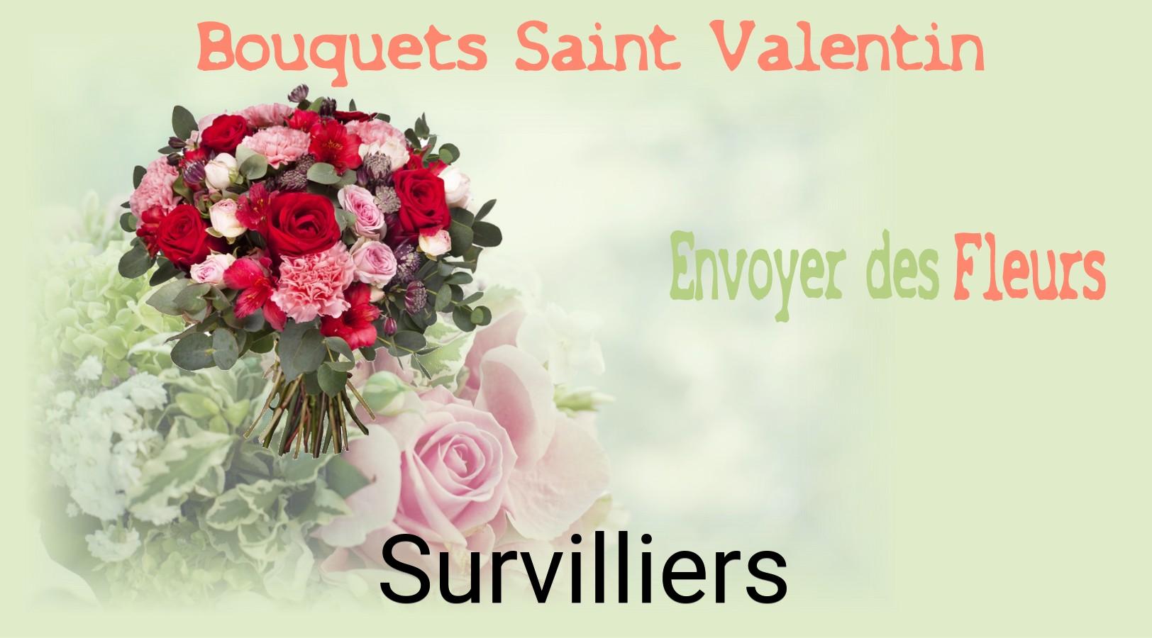 Roses de Saint-Valentin livrées à Survilliers